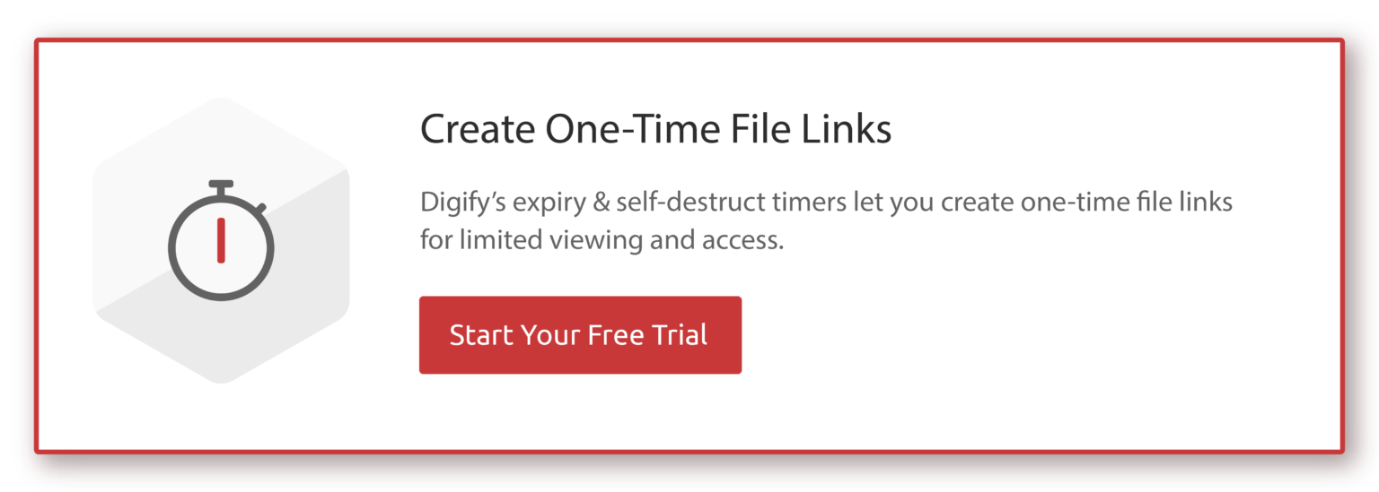 PDF & document expiry and selfdestruct Setting links Digify